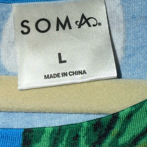 Soma Cool Nights Floral Lounge Dress - Picture 6 of 7